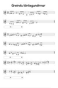 Greindu tóntegundir 3